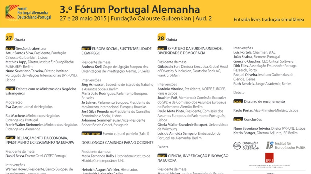 3º Fórum Portugal/Alemanha