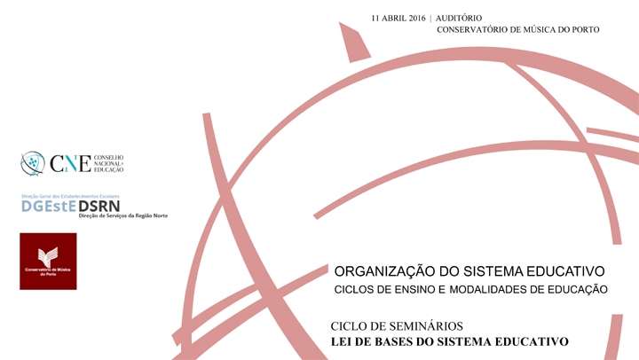 Organização do Sistema Educativo: Ciclos de Ensino e Modalidades de Educação | Ciclo de Seminários Lei de Bases do Sistema Educativo