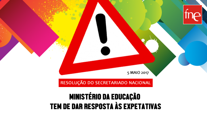 MINISTÉRIO DA EDUCAÇÃO TEM DE DAR RESPOSTA ÀS EXPETATIVAS