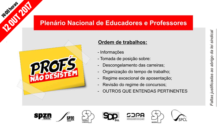 Plenário Nacional de Professores