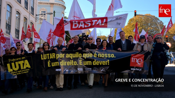 Dez mil professores no Parlamento contra as medidas do Governo