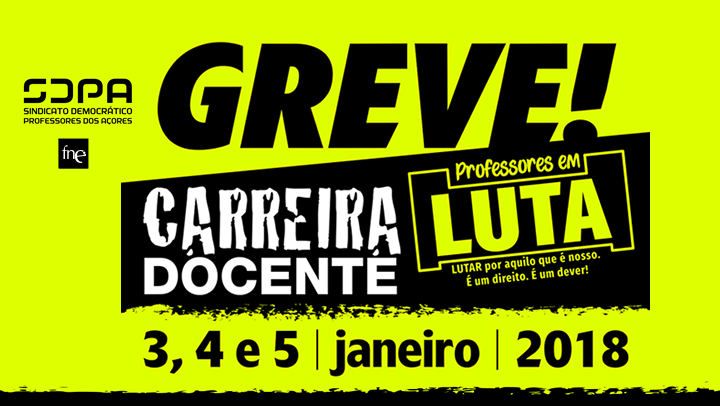 Professores açorianos iniciam hoje greve de três dias