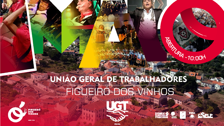 A UGT vai comemorar 1.º de Maio de 2018 em Figueiró dos Vinhos.