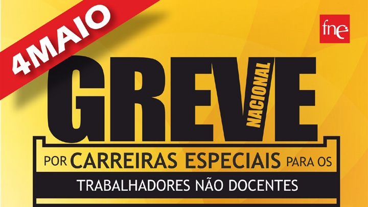 Conferência de Imprensa FNE/FESAP sobre a greve dos Não Docentes do dia 4 de maio de 2018