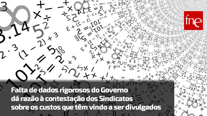 Falta de dados rigorosos do Governo dá razão à contestação dos Sindicatos sobre os custos que têm vindo a ser divulgados