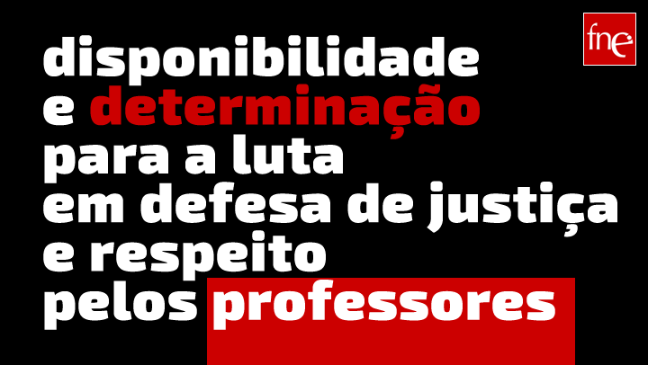 Organizações sindicais de docentes reafirmam a sua disponibilidade e determinação para a luta em defesa de justiça e respeito pelos professores