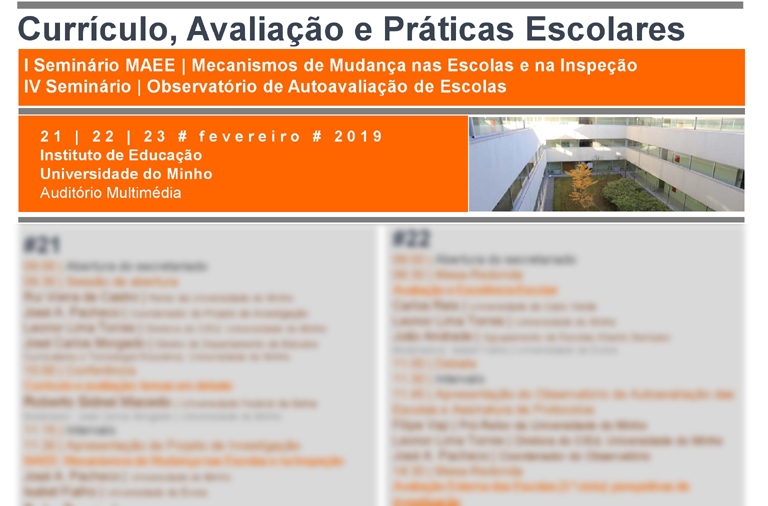 IV Seminário do Observatório de Autoavaliação de Escolas 