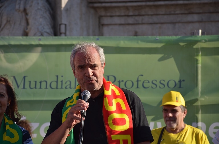 Intervenção do Secretário-Geral da FNE, João Dias da Silva, no encerramento do desfile do Dia Mundial do Professor de 2019