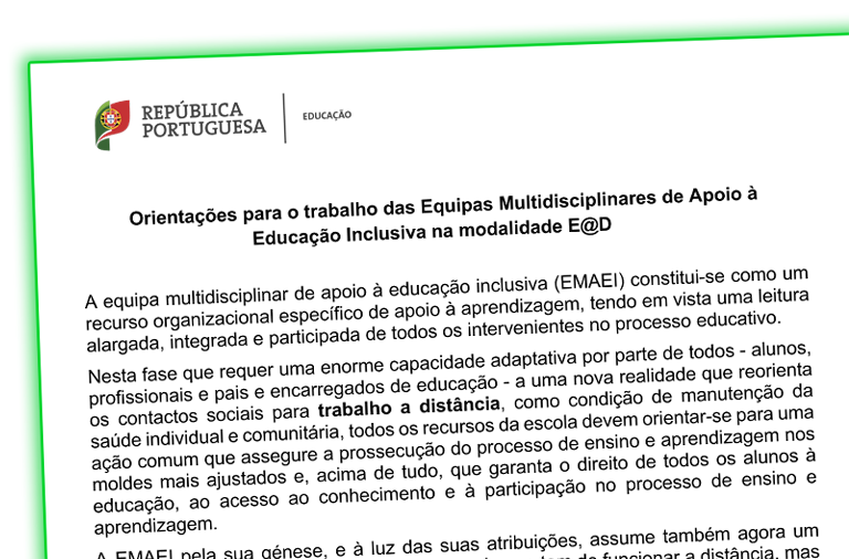 Orientações para o trabalho das equipas multidisciplinares de Apoio à Educação Inclusiva