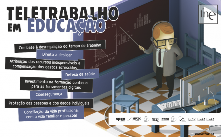 FNE reforça exigência na clarificação da regulamentação do teletrabalho em Educação