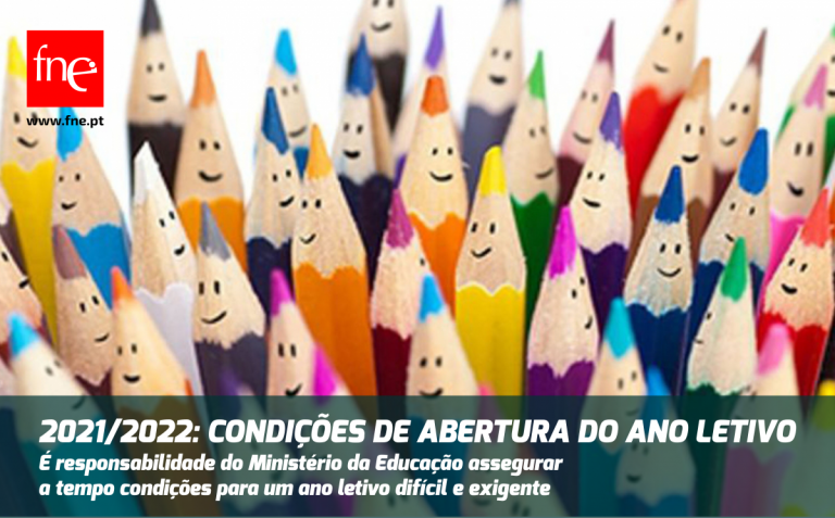 2021/2022: Condições de abertura do ano letivo