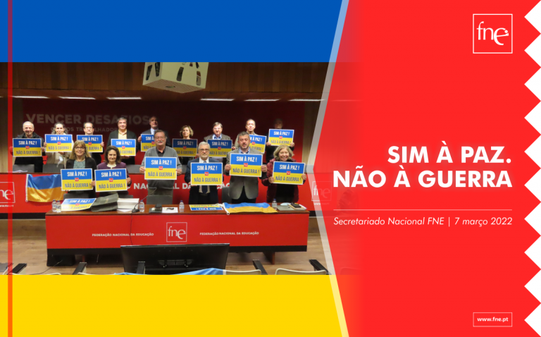 SIM À PAZ. NÃO À GUERRA