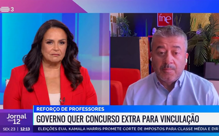 RTP3 | Entrevista a Pedro Barreiros sobre as medidas extraordinárias do Governo sobre o reforço de professores para o ano letivo