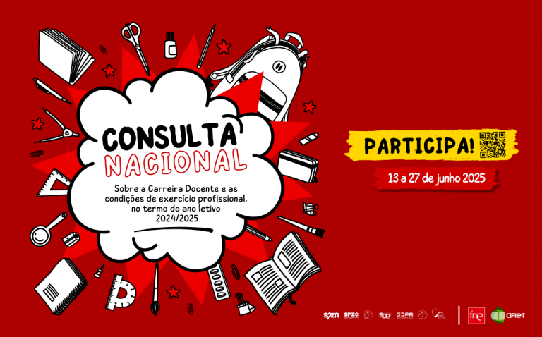 Aberta a Consulta Nacional sobre a carreira docente e as condições de trabalho no ano letivo 2024-2025 