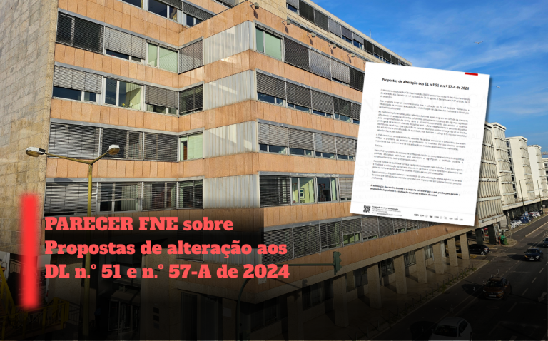 Parecer FNE sobre Propostas de alteração aos DL n.º 51 e n.º 57-A de 2024
