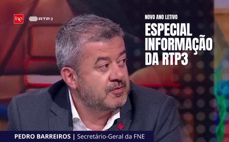 Pedro Barreiros na RTP3 no Especial Informação sobre o novo ano letivo