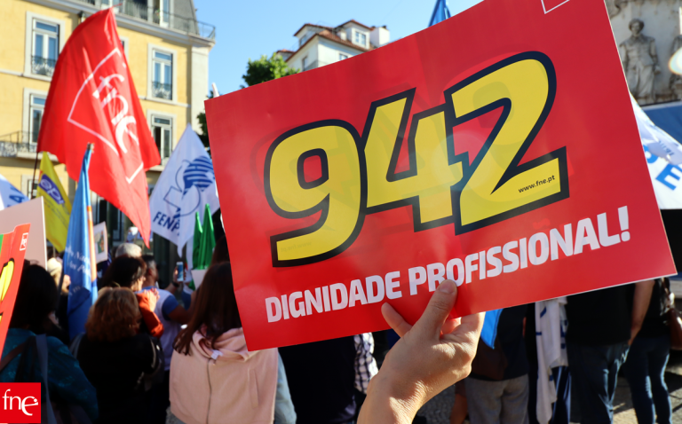 Professores na rua contra 