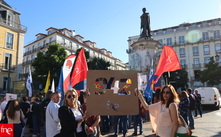 Professores na rua contra 