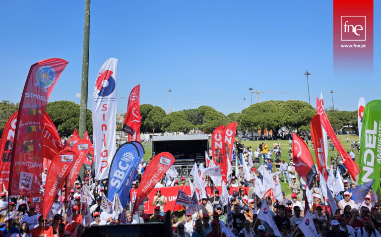 FNE presente nas celebrações do 1º de Maio da UGT, em Lisboa